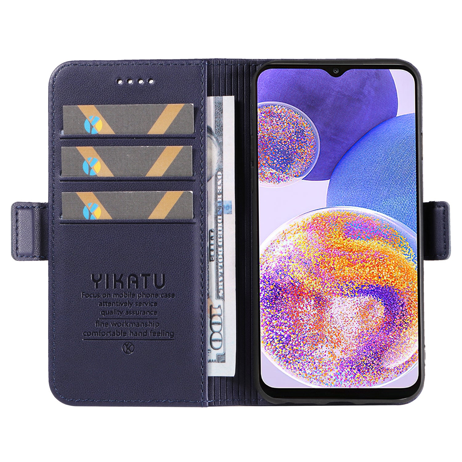 YIKATU YK-003 For Samsung Galaxy A23 4G / F23 5G / M23 5G PU Leather Wallet Phone Case Stand Magnetic Closure Cover YIKATU YK-003 For Samsung Galaxy A23 4G / F23 5G / M23 5G PU Leather Wallet Phone Case Stand Magnetic Closure Cover